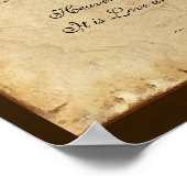 Poster Poème commémoratif Poème de la prière des animaux (Coin)