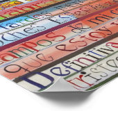 Poster Poème d'adieu de Jorge Luis Borges (Coin)