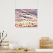 Poster Poème d'affirmation d'abondance (Cuisine)