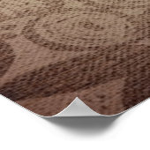 Poster Poème d'amour sur l'ivoire textile rustique vintag (Coin)