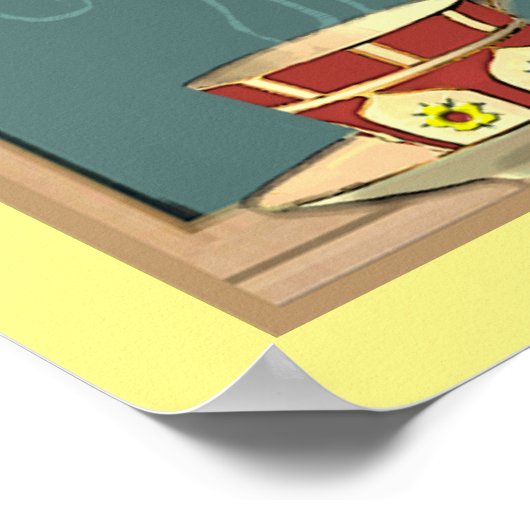 Poster Poème d'appréciation de l'enseignant (Coin)