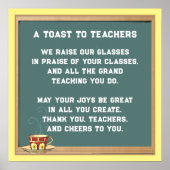 Poster Poème d'appréciation de l'enseignant (Devant)