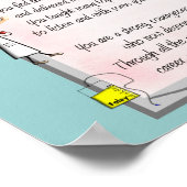 Poster Poème d'art en toile d'infirmière à la retraite pa (Coin)