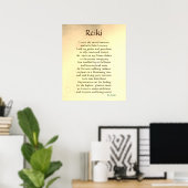 Poster Poème d'art "Reiki" (Bureau à domicile)