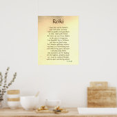 Poster Poème d'art "Reiki" (Cuisine)