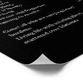 Poster Poème d'auto-amour de l'âme en entier poète d'art  (Coin)