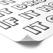 Poster Poème de chasse drôle Poème de chasse (Coin)