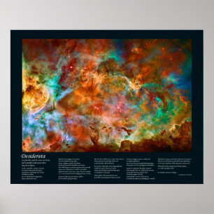 Poster Poème de Desiderata - Carina Nebula à Argo Navis