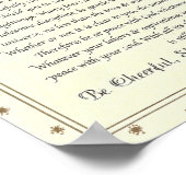 Poster Poème de Desiderata par Max Ehrmann (Coin)