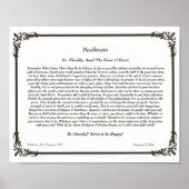 Poster Poème de Desiderata par Max Ehrmann (Devant)