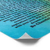 Poster Poème de Desiderata par Max Ehrmann Aquarelle Abst (Coin)