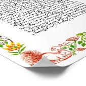 Poster Poème de Desiderata par Max Ehrmann Fleurs sauvage (Coin)