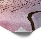 Poster Poème de Desiderata par Max Ehrmann Watercolor Mou (Coin)