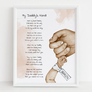 Poster Poème de Garde-Maman Cadeau Papa