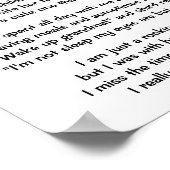 POSTER POÈME DE LA CHAISE ROCKING DE GRANDMA (Coin)