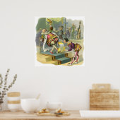 Poster Poème de la comptine de Old King Cole (Cuisine)