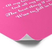 Poster poème de la Saint Valentin pour un amoureux (Coin)