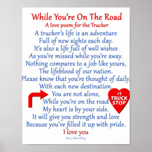 Poster Poème de l'amour du camionneur