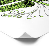 Poster Poème de libellule par Alfred Lord Tennyson (Coin)