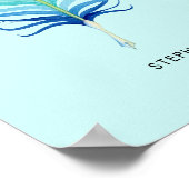 Poster Poème de motivation pour les écrivains Peacock Qui (Coin)