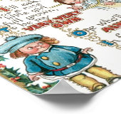 Poster Poème de Noël Vintage (Coin)