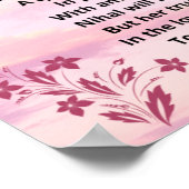 Poster Poème de nom "Nihal" (Coin)