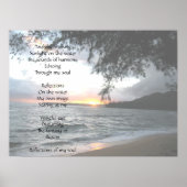 Poster Poème de réflexion (Devant)