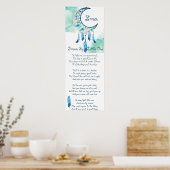 Poster Poème de rêve pour enfant personnalisé (Cuisine)