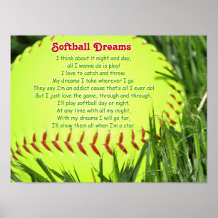 Poster Poème de softball