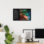 Poster Poème Desiderata - Centre de la Nebula du Swan (Bureau à domicile)