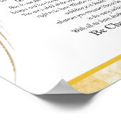 Poster Poème Desiderata de Max Ehrmann Gold Star Designer (Coin)