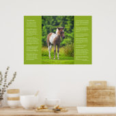 Poster Poème Desiderata - Foie Dartmoor Pony (Cuisine)
