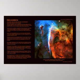 Poster Poème Desiderata - Nebula Digitus Impudicus