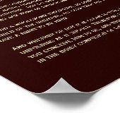 Poster Poème Desiderata - Omega Nebula, zoom profond (Coin)