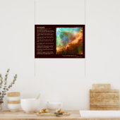 Poster Poème Desiderata - Omega Nebula, zoom profond (Cuisine)