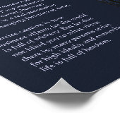 Poster Poème Desiderata - Scène du canal Millhouse (Coin)