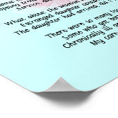 Poster Poème D'Infirmière Retraitée "Ai-Je Fait Une Diffé (Coin)