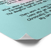 Poster Poème D'Infirmière Retraitée "Ai-Je Fait Une Diffé (Coin)