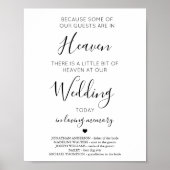 Poster Poème du Ciel Personnalisé Mémorial mariage (Devant)