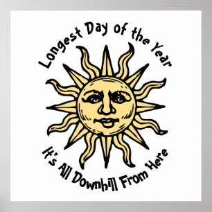 Poster Poème du solstice d'été