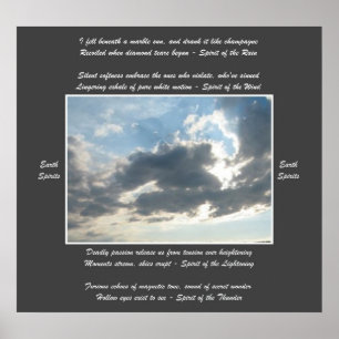 Poster Poème * Earth Spirits*