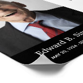 Poster Poème funéraire Black Until We Meet Again avec pho (Coin)