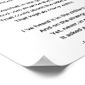 Poster Poème Hope d'Emily Elizabeth Dickinson (Coin)