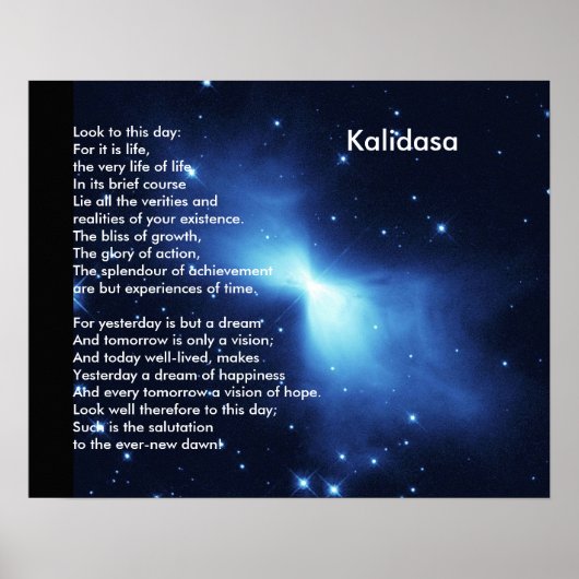 Poster Poème Kalidasa (Devant)