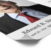 Poster Poème mémorial funéraire La Lumière Reste Avec Pho (Coin)