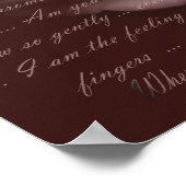 Poster Poème "Mon nom est amour" Floral Imprimer (Coin)