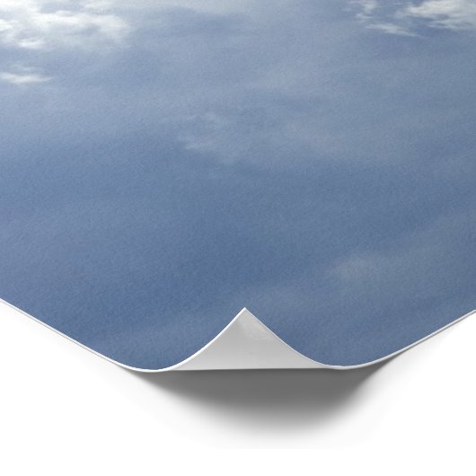 Poster Poème Nuages d'été (Coin)