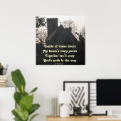 Poster Poème Ode Prier Par Laden Basset (Bureau à domicile)