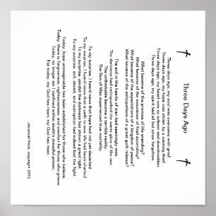 Poster Poème Pâques Il Y A Trois Jours