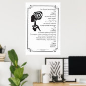 Poster Poème Poem Femme Poem Poem Poem (Bureau à domicile)
